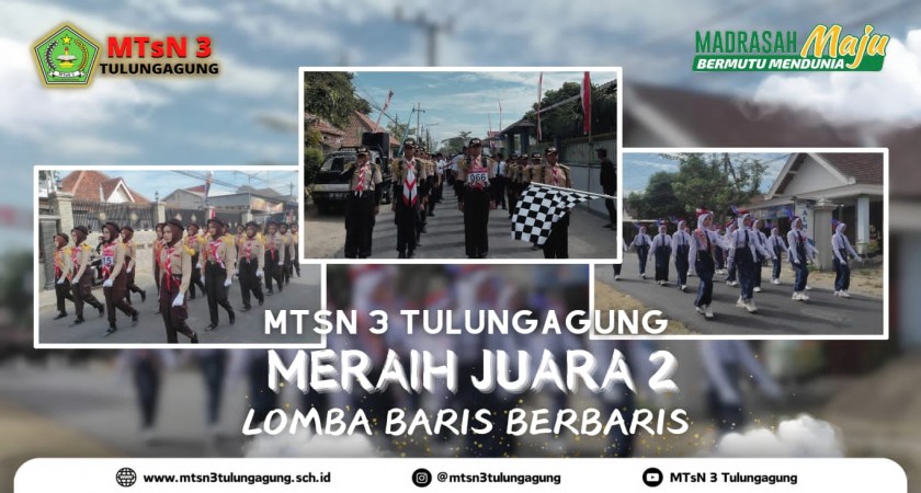MTsN 3 Tulungagung Berhasil Meraih Juara 2 Lomba Baris-Berbaris se-Kecamatan Rejotangan