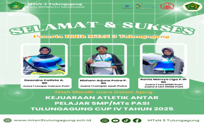 MTsN 3 Tulungagung Meraih Juara Umum II di Atletik PASI Cup IV