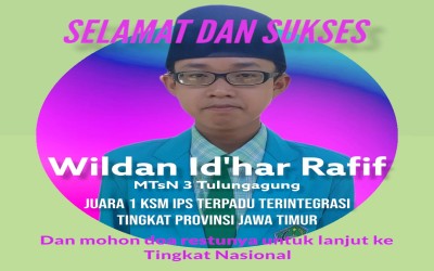 Wildan juara 1 KSM Jatim
