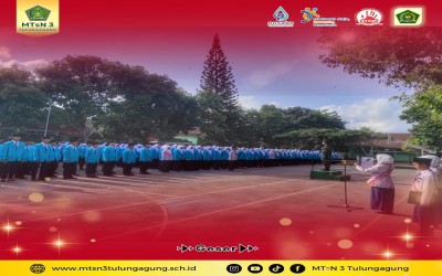 Peringatan Hari Kesaktian Pancasila di MTsN 3 Tulungagung Dipimpin oleh Koramil Rejotangan